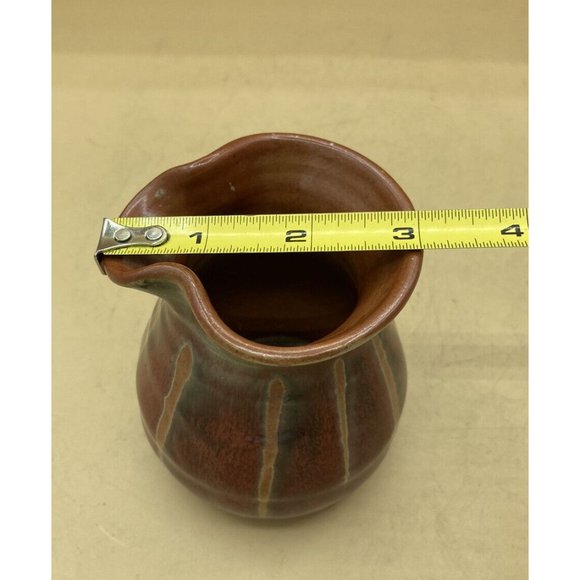 Stoneware Pottery Creamer Marked SP Ireland Brown Earth Tones 4” - Picture 12 of 13